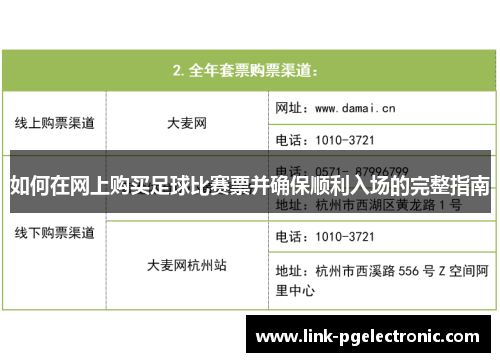 如何在网上购买足球比赛票并确保顺利入场的完整指南